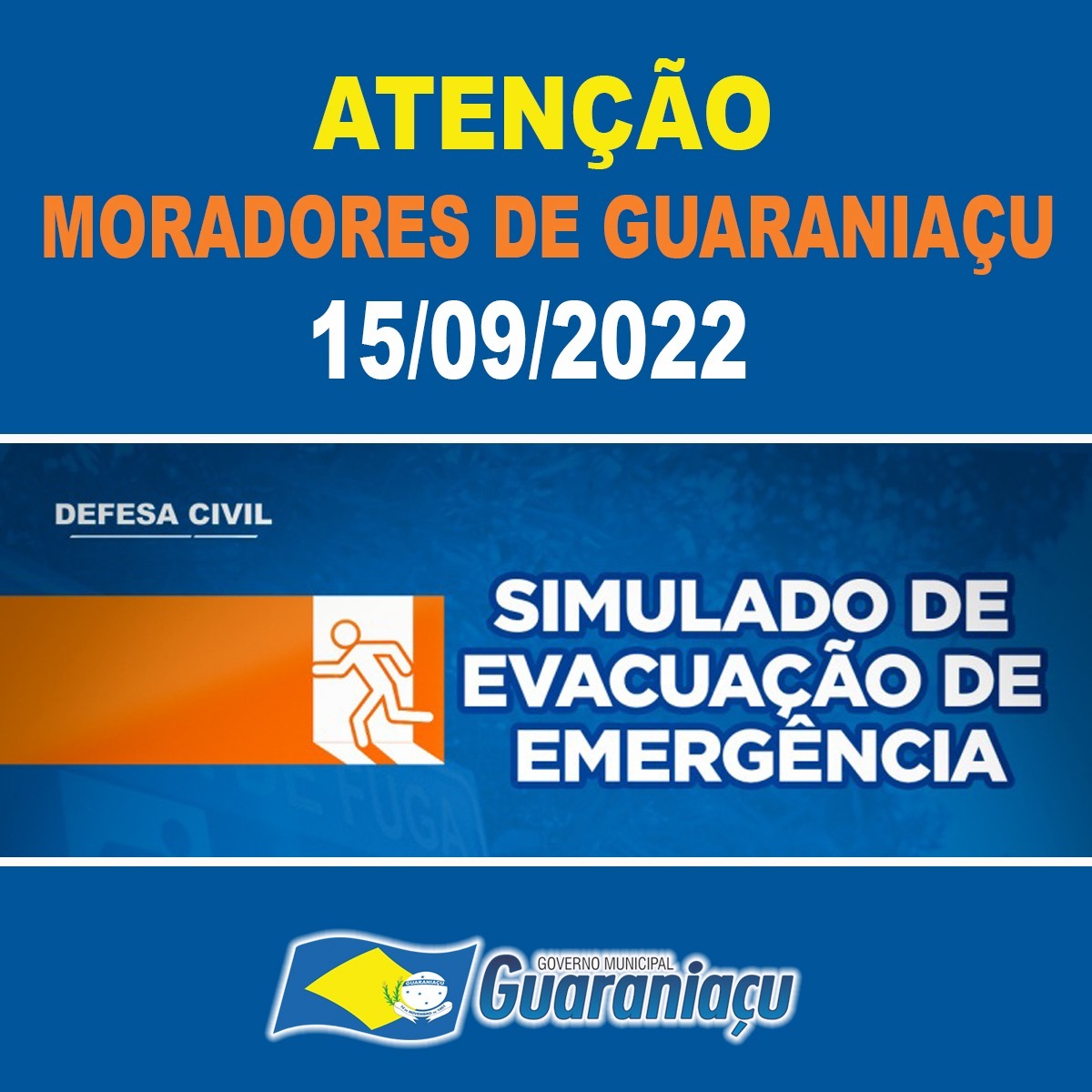 Guaraniaçu Defesa Civil E Administração Municipal Realizarão Simulação De Evacuação De Emergência 
